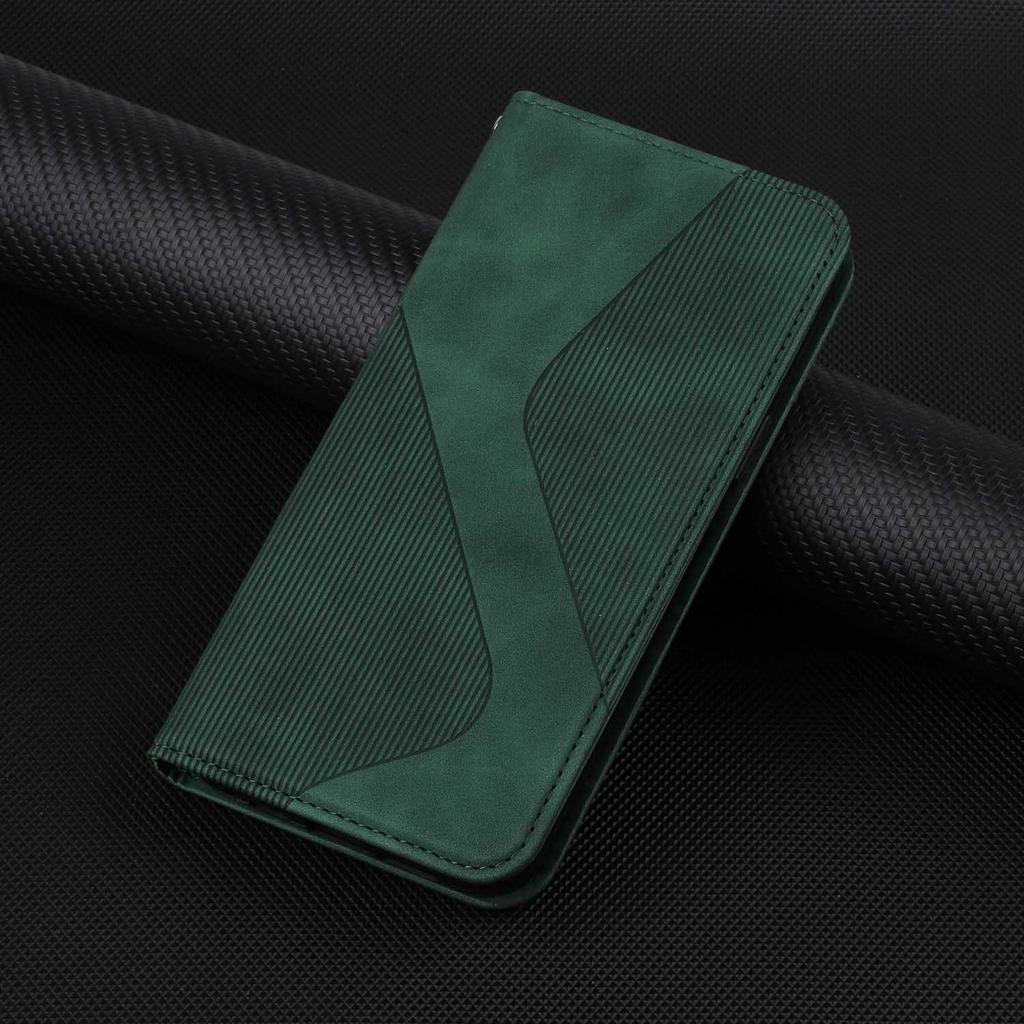 Suitable for Samsung S24 Mobile Phone Leather Case A05S Matte Flip Magnetic Card Wallet Protective Case A55 Solid Color