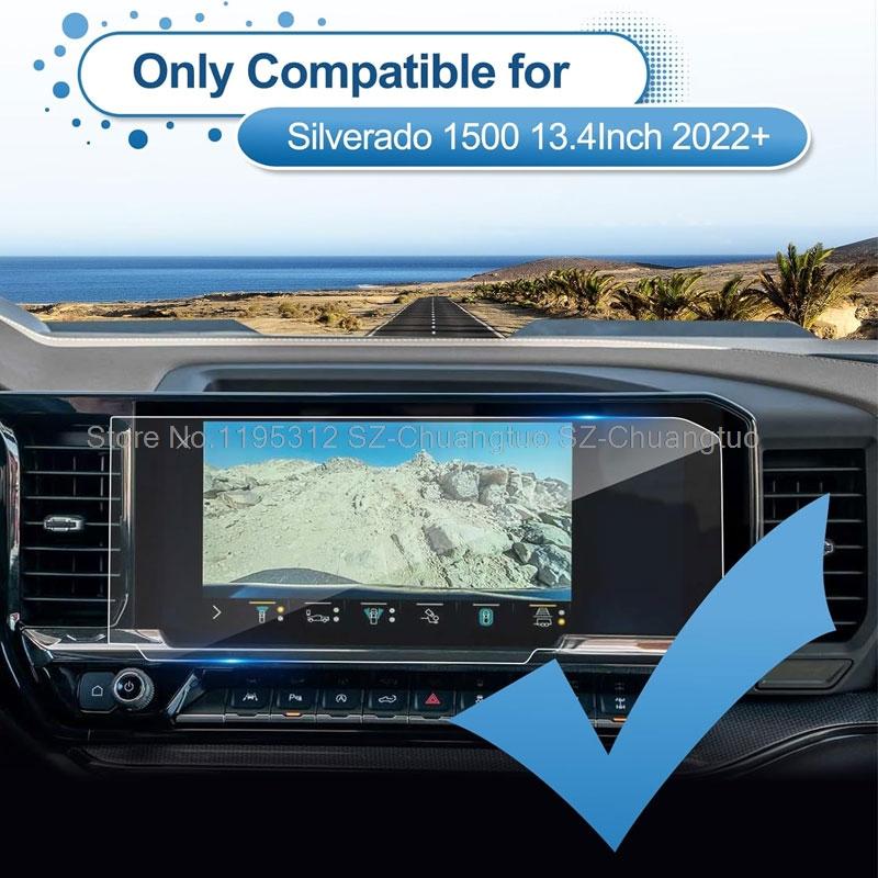 PET Screen Protector film For Chevrolet Silverado 1500 LT RST LTZ ZR2 2022-2024 13.4 inch  Car Radio GPS Navigation anti-scratch