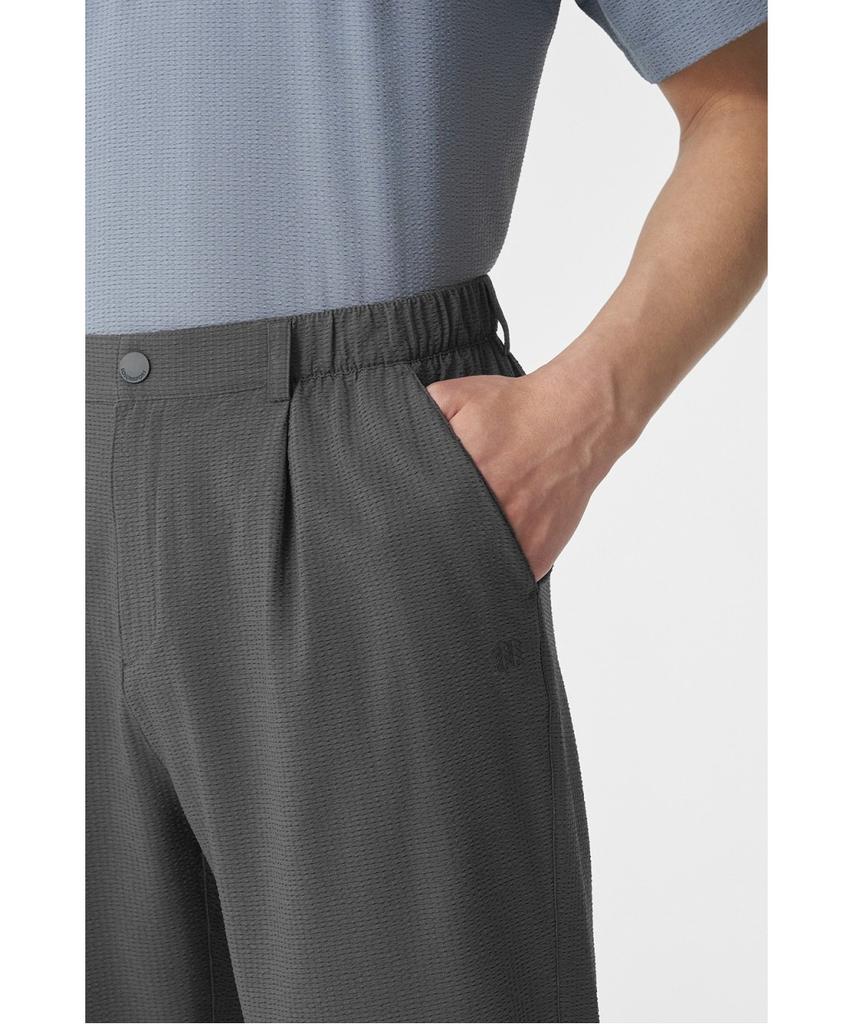 Koolongseupocheu Men'S Seersucker Tapered Fit Pants (Set-Up) Tlpnm26581Dgy