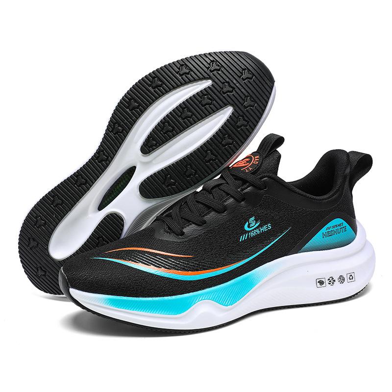 Outdoor sports running shoes High school entrance examination Physical test Ultra-light carbon board running shoes Soft sole Rebound shock Middle