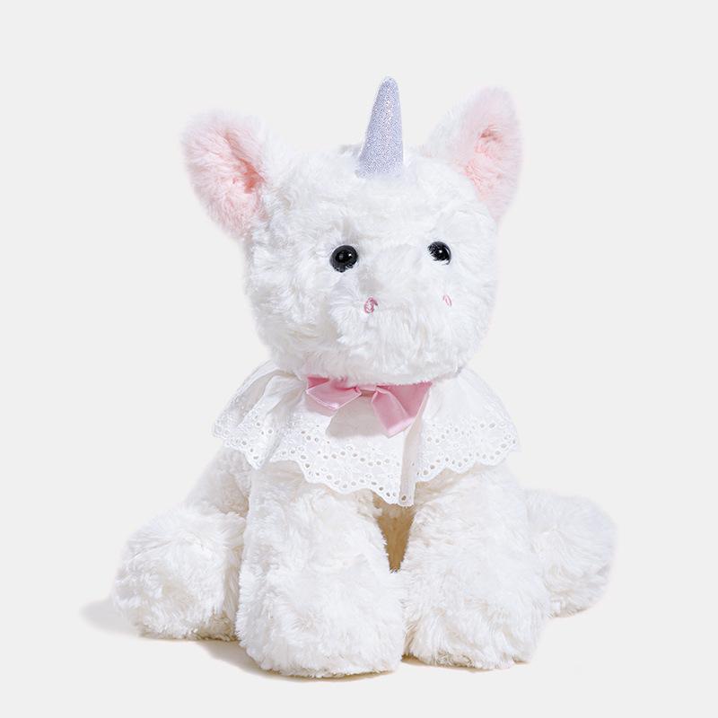 

New cute unicorn doll creative plush toy pony doll girl sweet birthday gift 24Cm [0.15kg]