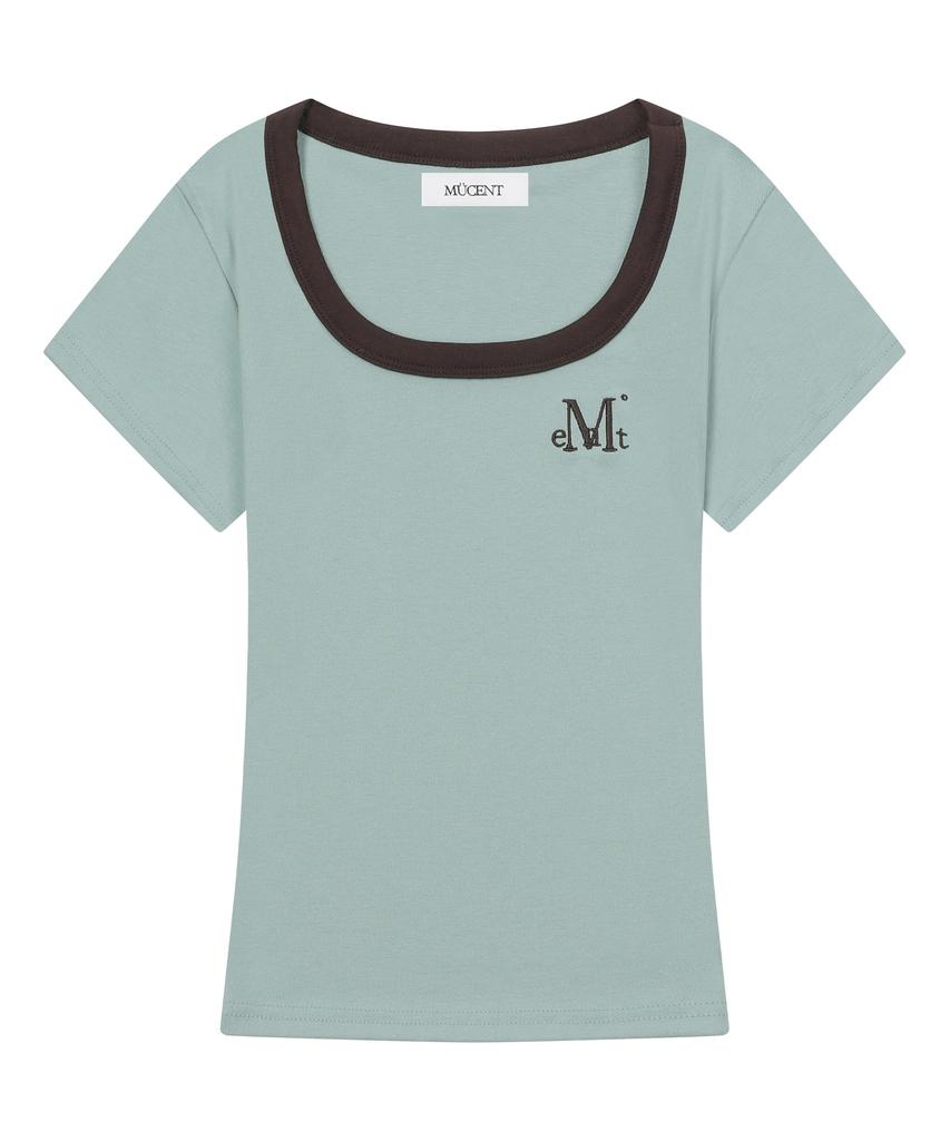 MUCENT Ferring Midi Ringer Color Block Short Sleeve T-Shirt (7 Colors)