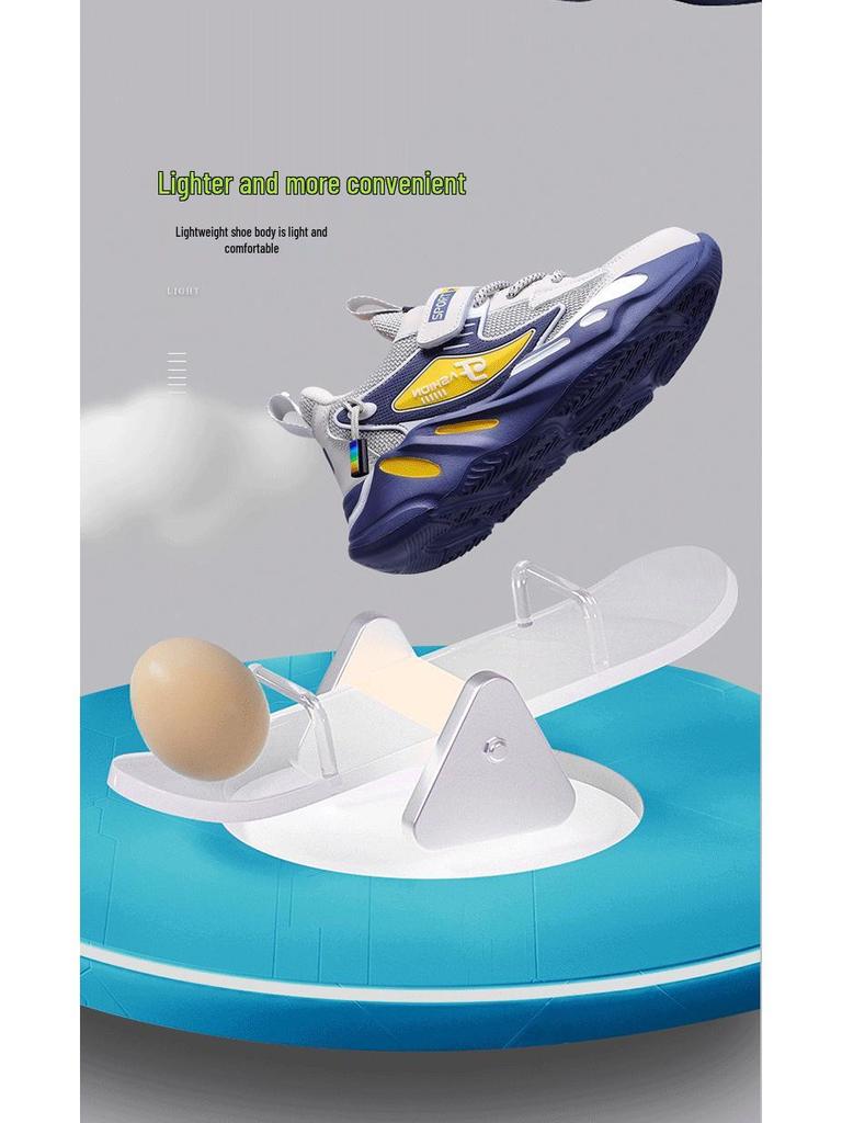 Neue atmungsaktive Jungen-Laufschuhe für den grenzüberschreitenden Gebrauch, leicht, rutschfest, lässig - Koreanischer Stil Mode