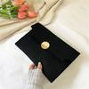 Fashion Envelope Felt Clutch Bag for Women Casual Evening Handbag and Solid Color Handheld Pouch