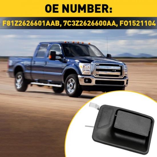 Rear Passenger Side Exterior Door Handle Fit Ford 7C3Z2626600AA 99-16 Duty Super