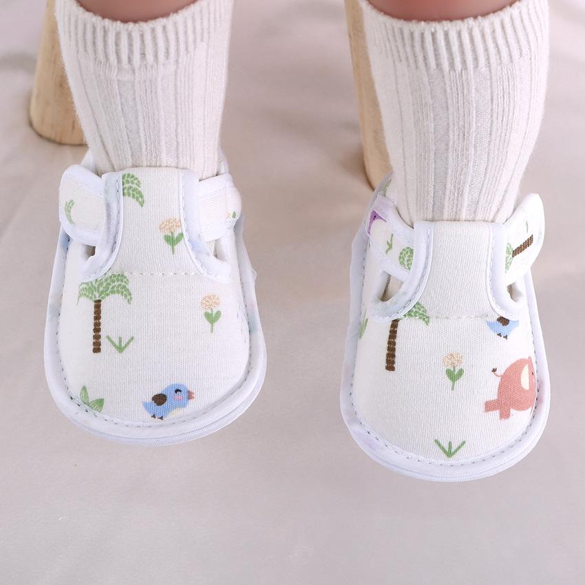 Newborn 2024Spring New Soft Sole Baby Shoes Prewalker Flat Soles Baby Cloth Shoes Fashionable Cute Single Shoes Flats Kids Shoes