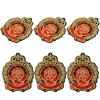 6 stuks Patches Modieuze Badge Stijl Stof Sticker DIY Accessoires voor Hoeden Rugzakken