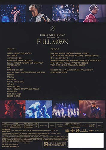 HIROOMI TOSAKA LIVE TOUR 2018 "FULL MOON" (2 Blu-r