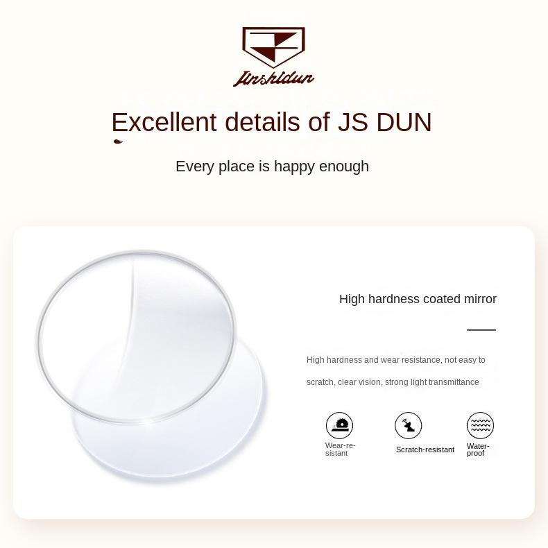 JINSHIDUN-merkeklokker Diamantbelagt romersk automatisk mekanisk klokke Vanntett dameklokke dameklokke