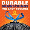 Strong Large Trash Bags 30 Gallon Heavy Duty Drawstring Unscented Puncture Resistant Multipurpose Black Garbage Bags 40 Count