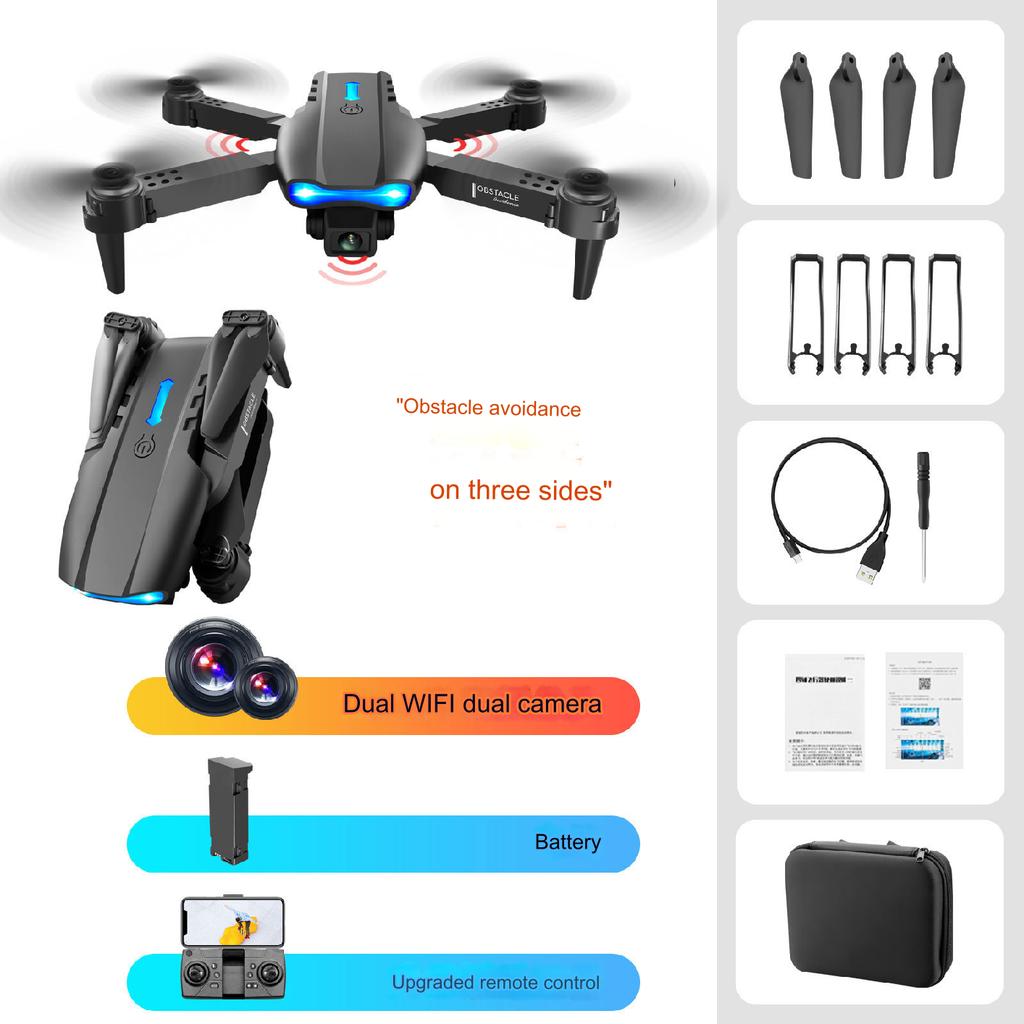 E99 K3 Pro HD 4k Dual Camera High Hold Mode Foldable Mini RC WIFI Aerial Photography Quadcopter Toys Helicopter