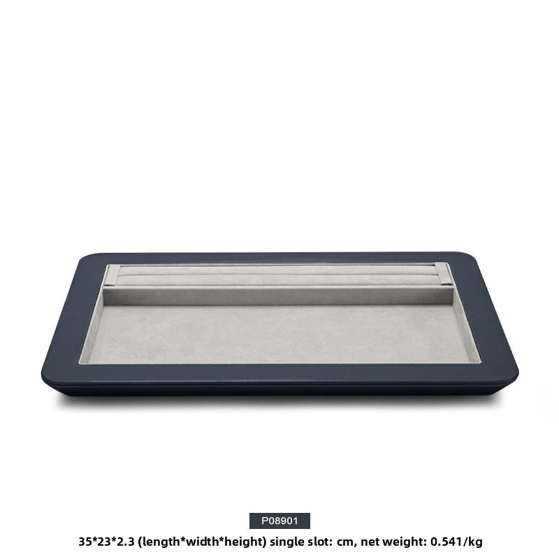 Dark Green Jewelry Display Tray Luxury Ring Tray Light Luxury Jewelry Showcase Tray
