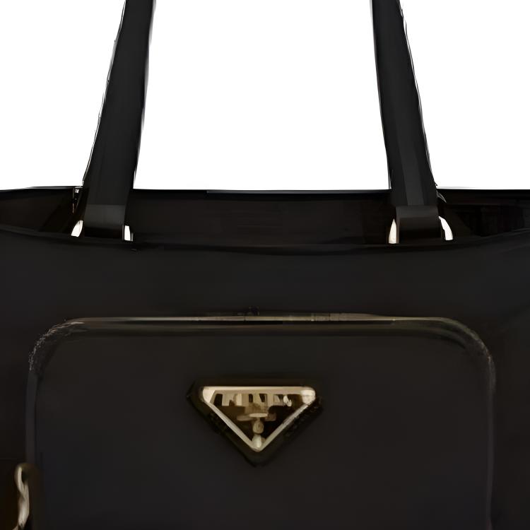 Prada Classic Triangle Logo Tote Bag Women Tote Bags Black 1BG308_ZMY_F0002_V_NOM