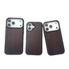 Ebony Drop-Proof Wooden Phone Case for iPhone 17 Pro - Thin, Lightweight, and Durable