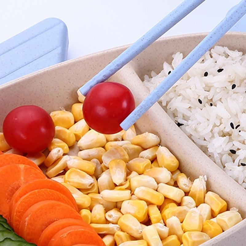 Toddler Dinnerware Set with Cartoon Tray and Cup, 5 Piece Baby Feeding Set with Spoon Fork and Chopsticks for Family Dining