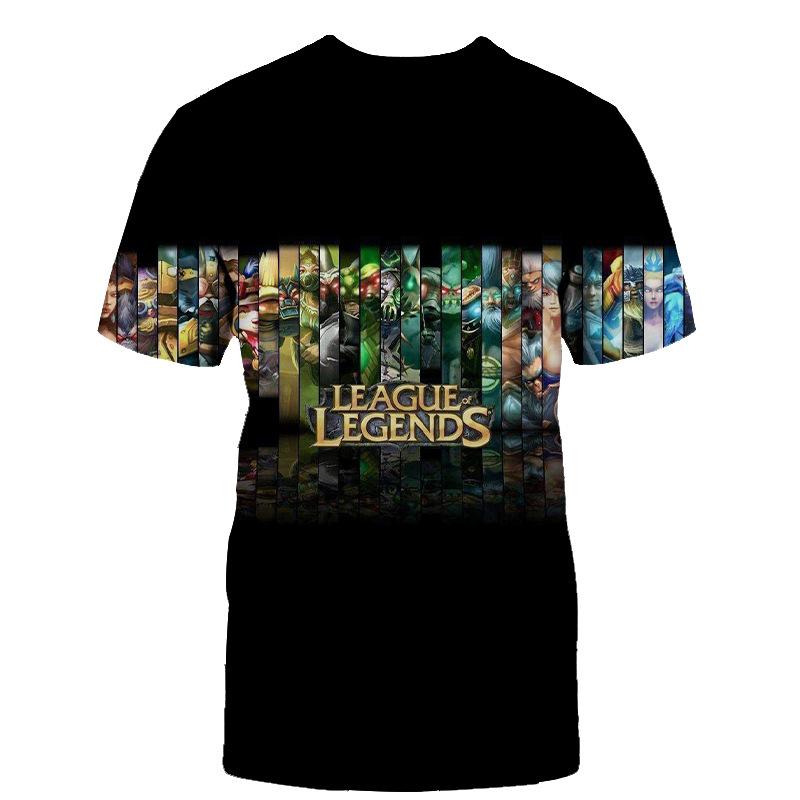 

Нова чоловіча футболка з круглим вирізом та коротким рукавом League of Legends LOL Yaso 3D футболка з цифровим друком XL