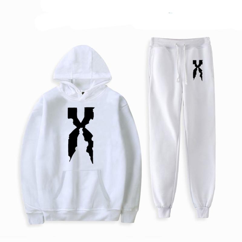 American Rapper DMX Print Männer Frauen Sweatshirt Set Casual Hoodie Und Hosen 2 stücke Sets Übergroßen Trainingsanzug Mode Unisex Kleidung