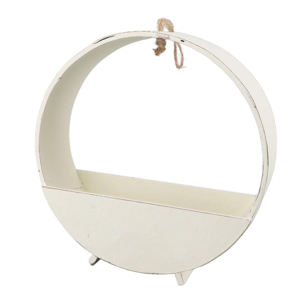 Binnen Wandhangend Rond Plantenbak Rustiek Ronde Houten Hangende Plantenbak voor s