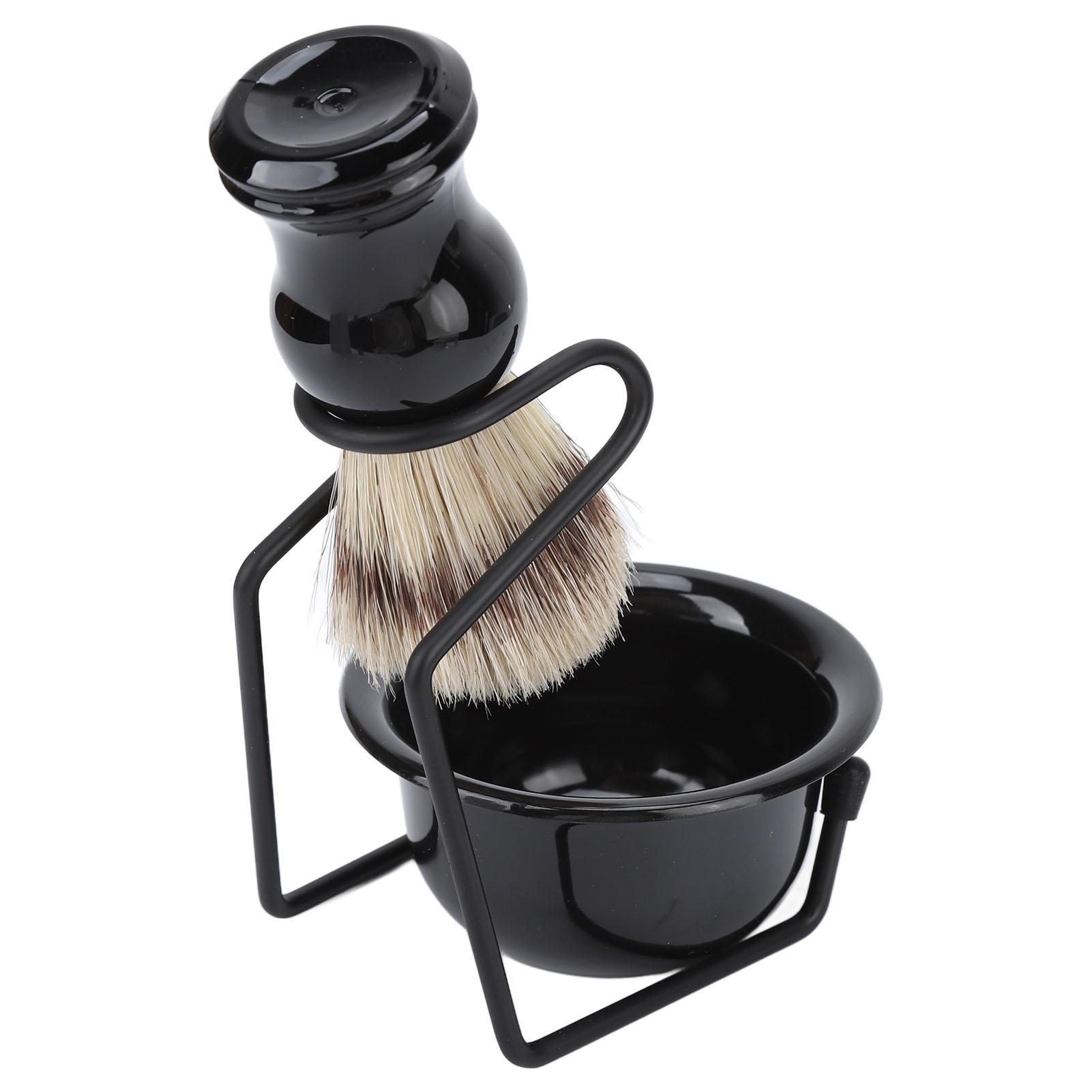 

Мужской набор для бритья, профессиональный домашний салон, портативная чаша для бритья, подставка для бритвы, держатель для помазка