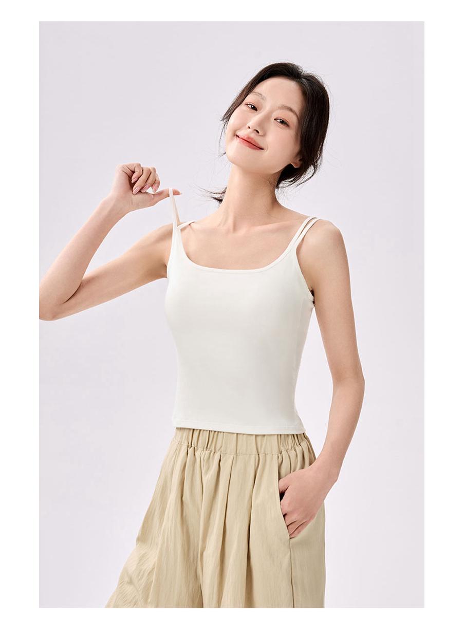 

Seamless Sleeveless Summer Vest with Side Coverage for Women Extra Large белый