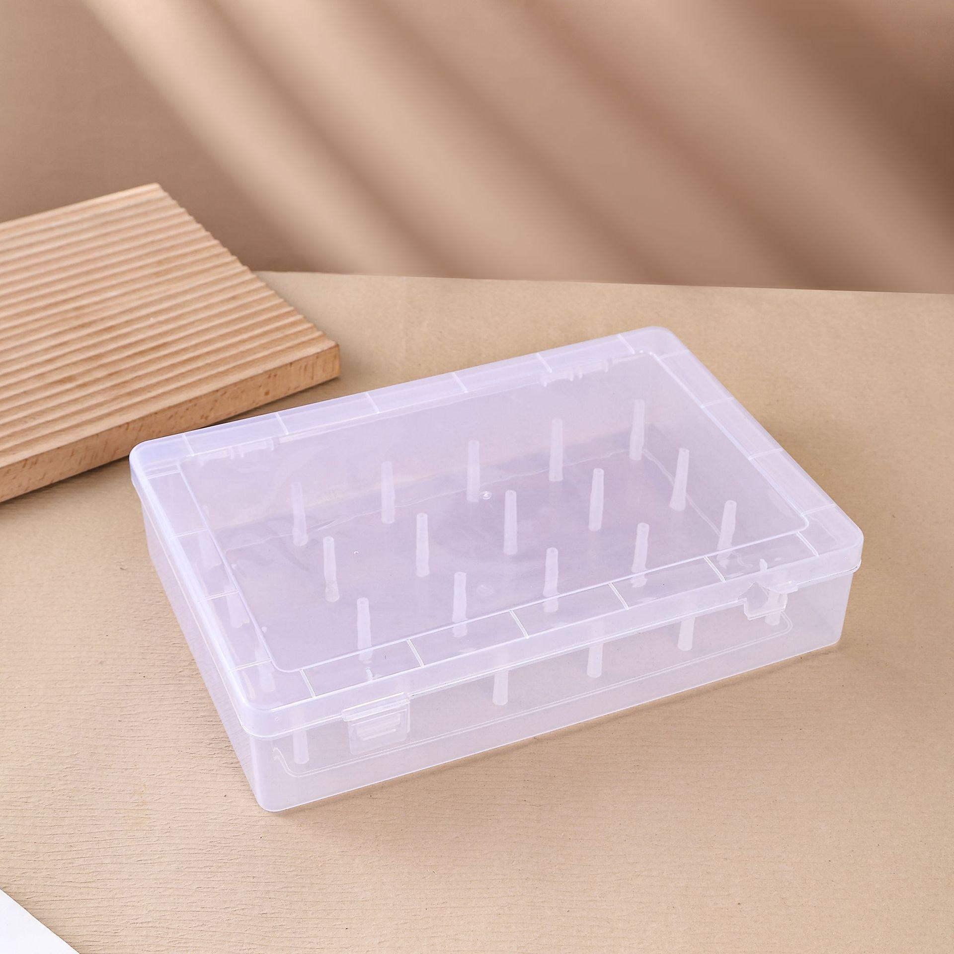 

24-Spool DIY Sewing Thread Set with Needles & Plastic Storage Box 28*19.5*6.3 cm прозрачный