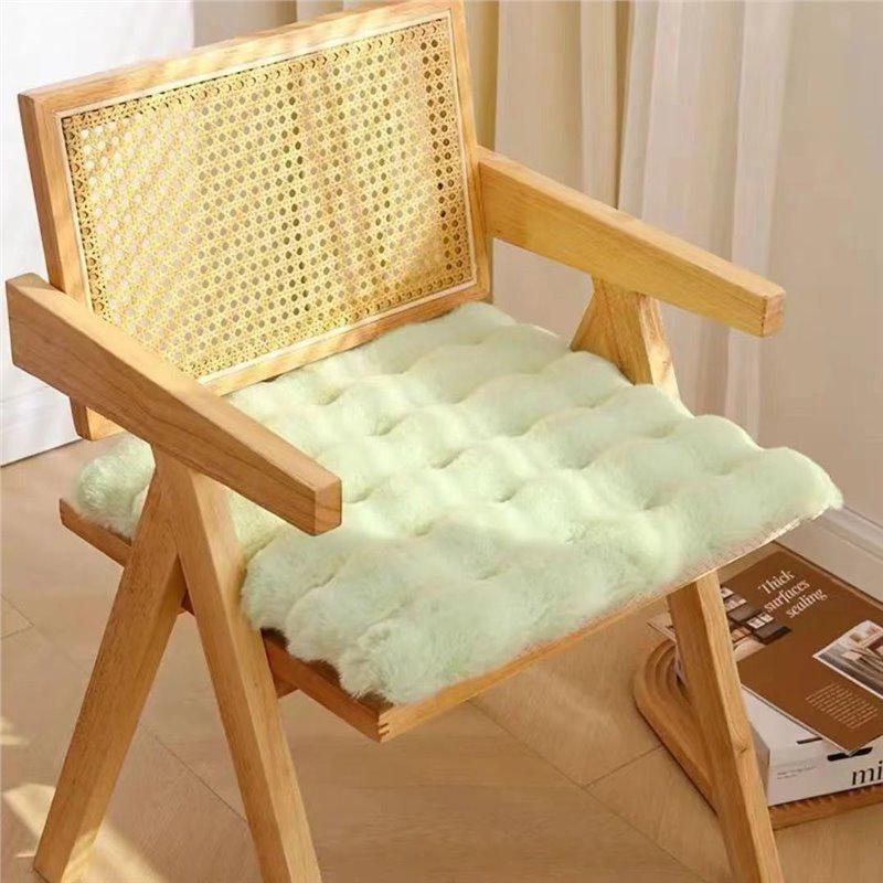 

Winter Velvet Rabbit Fur Seat Cushion - Thickened Warm Pad for Dining Chairs and Office Seats Custom Size (Contact Customer Service)