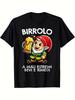 Unisexs Fun Beer Enthusiast Graphic Tshirt Black Casual Summer Short Sleeve With Elf And Italian Humor Design Humor Meme T Shirt