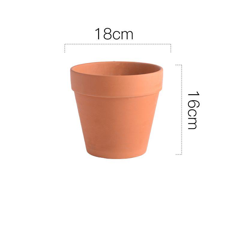 Terracotta Nordic Ceramic Flower Pot with Tray - Large, Coarse Pottery for Succulents and Pothos