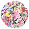 50 Y2K Girly Hair Clip Stickers - Cute, DIY, Waterproof, Milk Tea Cup Decor