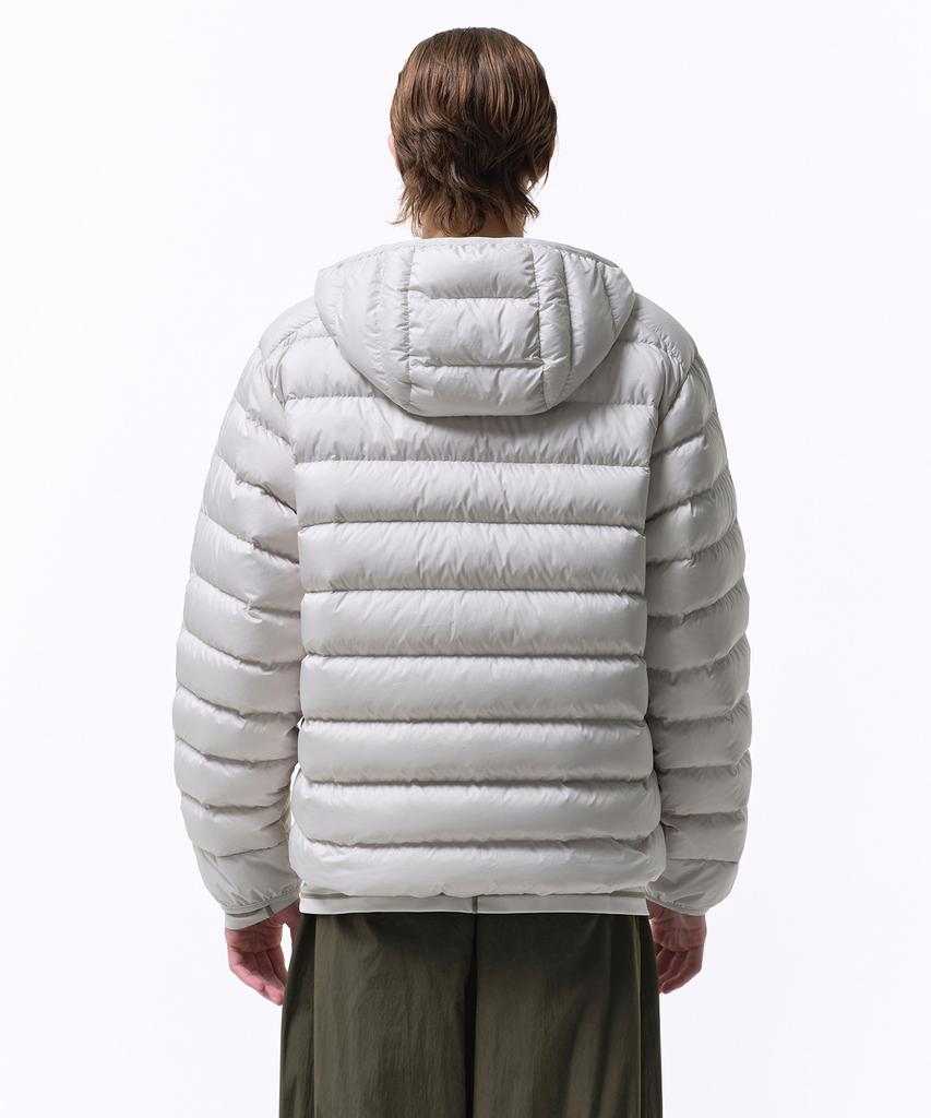 Musinsa Standard [City Leisure] Hooded Light Down Jacket [Stone White]