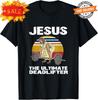 2025/Kreuzheben Jesus Ich Christliches Gewichtheben Lustiges Workout Fitnessstudio T-Shirt Größe S-5 Unisex T-Shirt