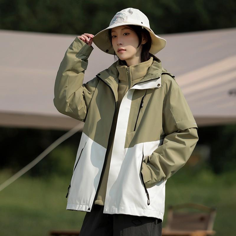 Waterproof Windbreaker Jacket Couples Outdoor Hiking Camping Lightweight Single Layer Hooded Coat