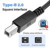 High Speed USB Cable For Canon Brother Hp Epson Samsung Lenovo 3D Label Printer Scanner Electronic Piano Organ Type A To B 3m 5m