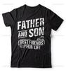 Fathers Day Tshirt Dad and Son Mens Gift Tee Shirt Fathers Man Loose Graphic Cotton Sweatshirt New Arrival Oneck Shortsleev