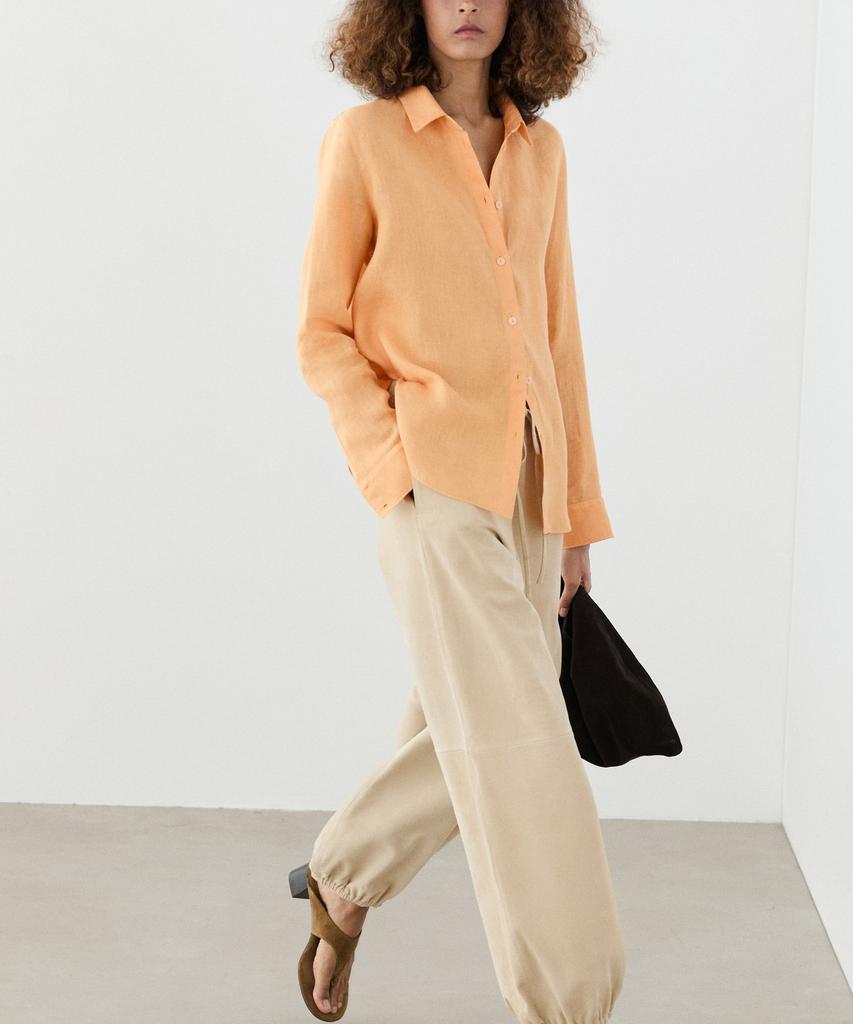 Masimodutti 100% Linen Loose Fit Shirt