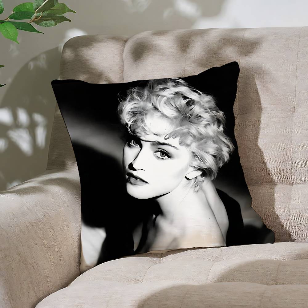 Pop M-Madonna Singer Pillow Case Cushion Cover Soft Cute Throw Pillow Case For Car Sofa Pillowcase Polyester With
