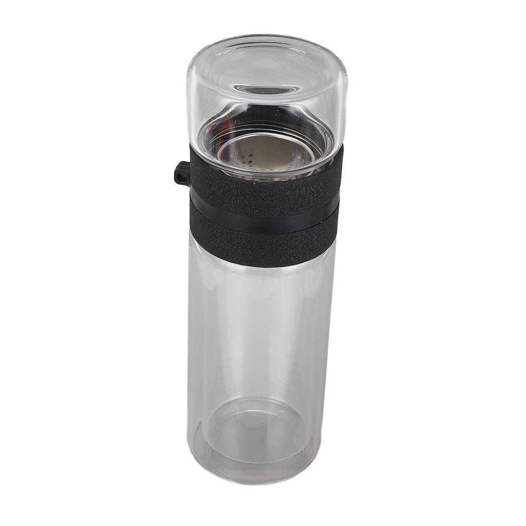 Tea Separation Bottle Double Wall Glass Tea Infuser Water Bottle Home Office Drinking Supplies