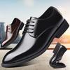 Men's Breathable Leather Shoes Black Soft Leather Soft Bottom Spring and Autumn Best Man Men's Business Formal Wear Casual Shoes