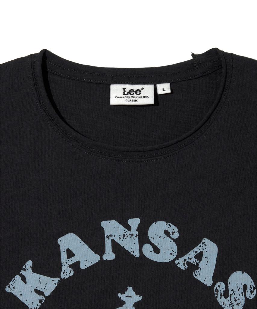 LEE Cowboy Slub Short Sleeve T-Shirt Charcoal