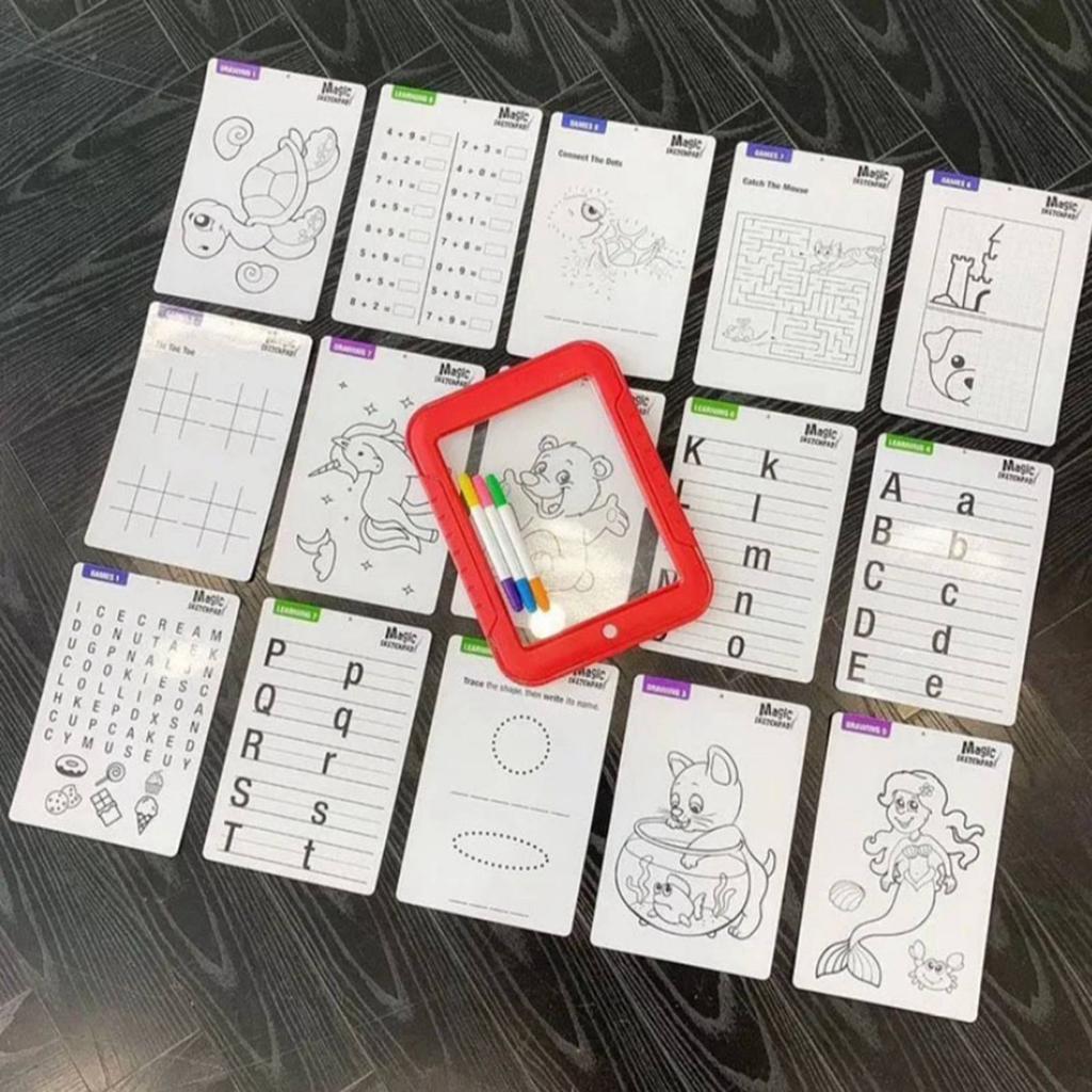 LED Writing Tablet Electronic Lighting 3D Learning Educational Drawing Writing Board for Preschool