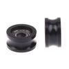 1 Adet R5*16*8.5Mm U Şeklinde Rulman Makarası 695 Rulman Hareketli Makara Kauçuk Makara Sessiz Esneklik Makara Kasnağı