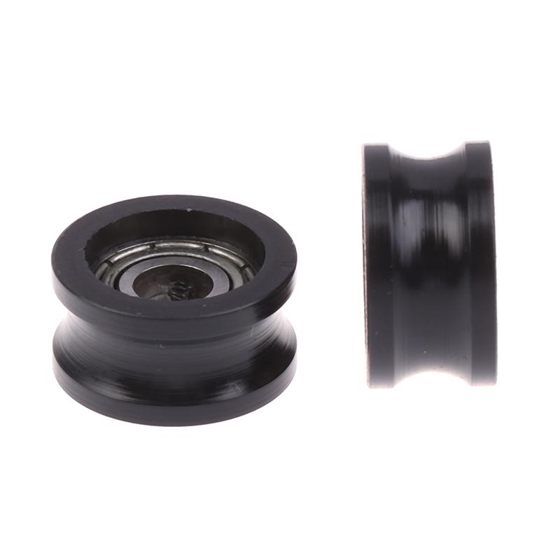1 Adet R5*16*8.5Mm U Şeklinde Rulman Makarası 695 Rulman Hareketli Makara Kauçuk Makara Sessiz Esneklik Makara Kasnağı