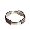 Natural Rubellite Garnet Gemstone  925 Sterling Silver Ring 7.5 US, Gift Ring
