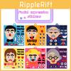 Emotion-changing Felt Puzzle Kit For Kids Diy Non-woven Material With Facial Features