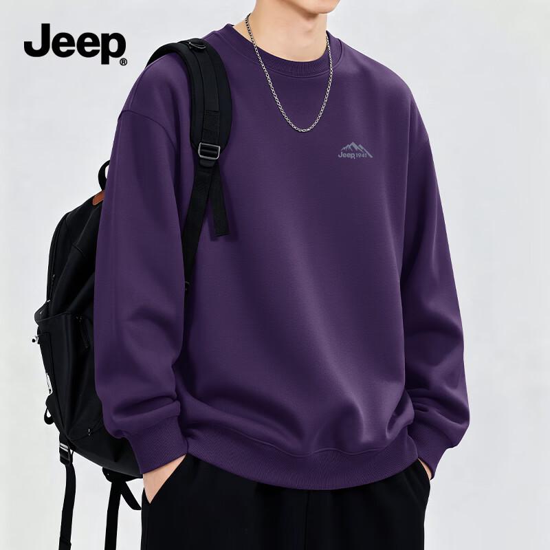 Jeep Men's Basic Crewneck Heavyweight Sweatshirt