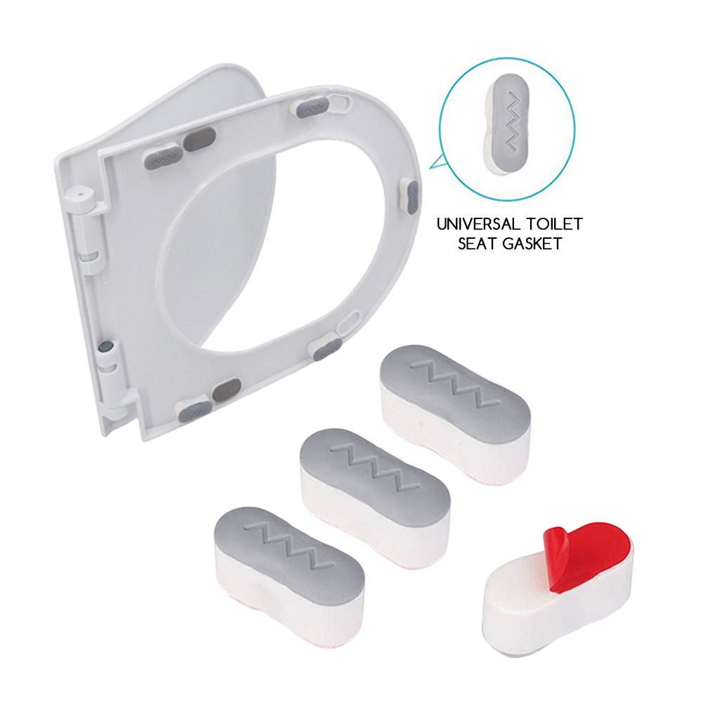 Anti-Slip Toilet Seats Pads 4 Pack Thick Toilet Seats Buffer Pads Bathroom Accessories