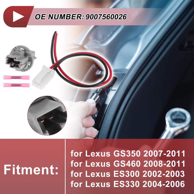 X Autohaux Turn Signal Light Socket Wiring for Lexus GS350 07-11 No.9007560026 Headlight