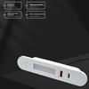 1 stk Nattbord Telefon Innebygd Lader 1 USB A og 1 Type-C med Nattlys Skjult Multikontakt Innebygd Skjult Strømuttak