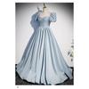 Long Dress Women Gown Dresses A Line Vestidos High Waist Y2k Streetwear Puff Sleeve Elegant Splice Party Night Work Evening