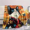 Cats  Print Flannel Blanket, High Quality Comfortable for All Seasons, Home Decor, Warmth and Comfort